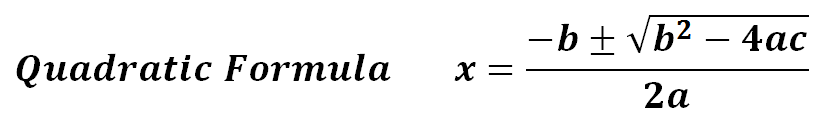 quadratic formula